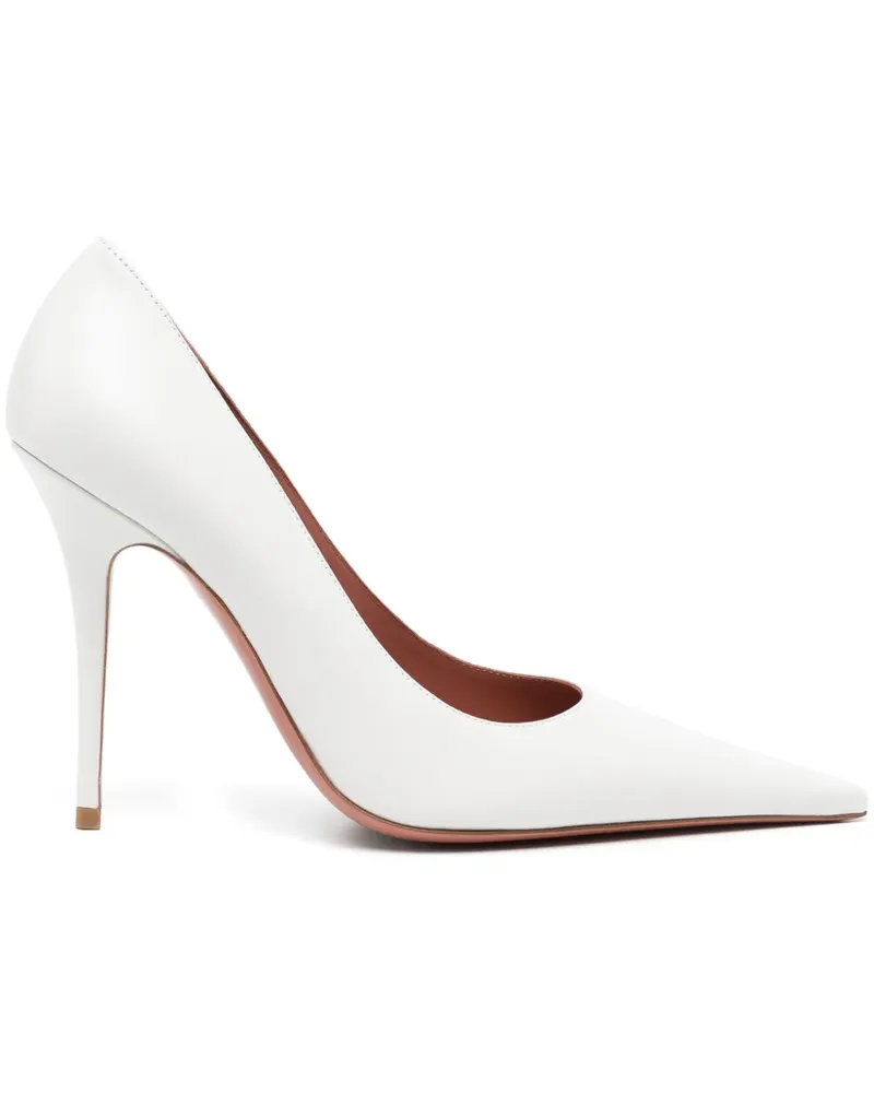 Amina Muaddi Barbara Pumps 105mm - Weiß Weiß