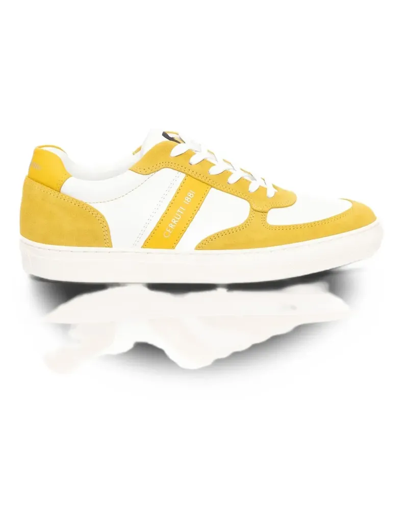 Cerruti 1881 Sneakers mit Wildlederbesatz - Gelb Gelb