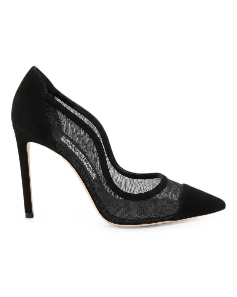 Jimmy Choo Brigitte Pumps mit Mesh-Einsatz - Schwarz Schwarz
