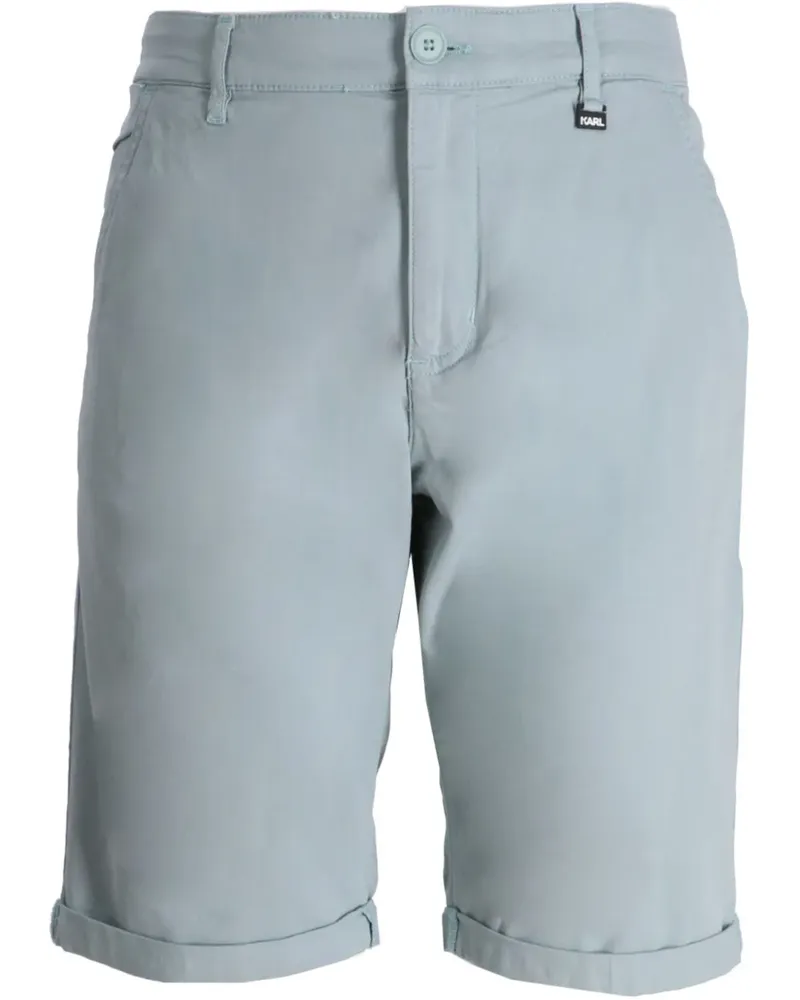 Karl Lagerfeld Klassische Chino-Shorts - Blau Blau