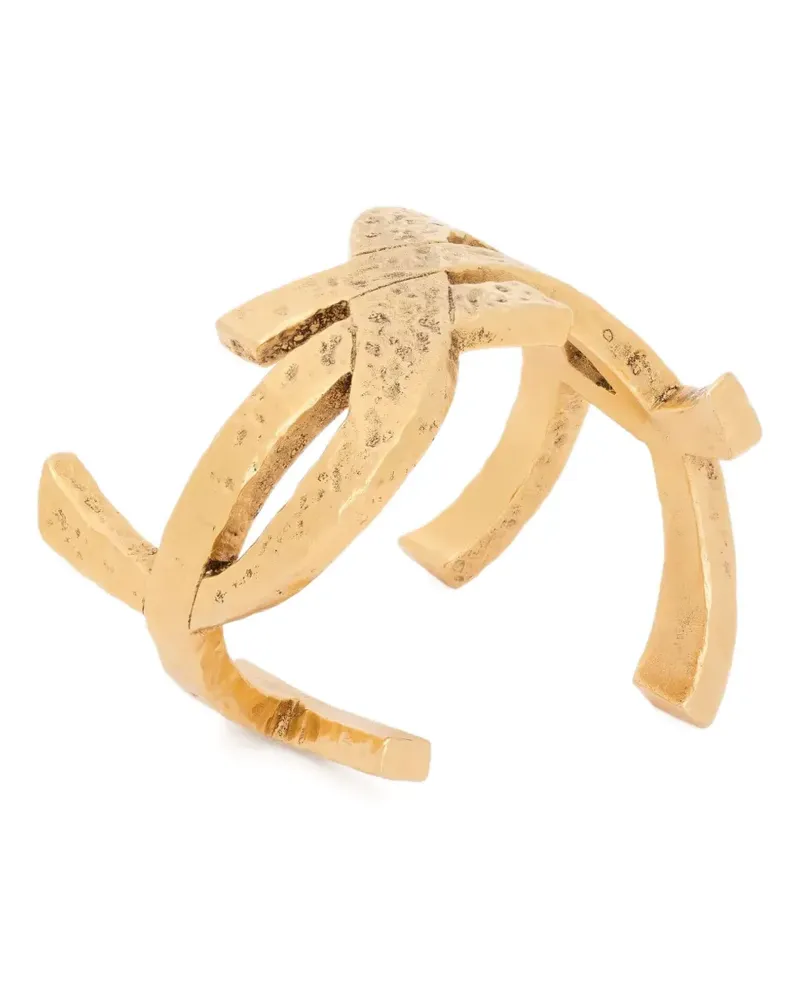 Saint Laurent Offene Cassandre Armspange - Gold Gold