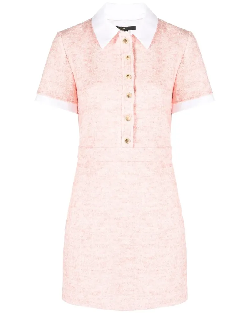 Maje Kurzärmeliges Poloshirt - Rosa Rosa