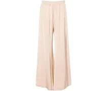 Satinhose mit weitem Bein - Nude