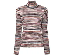 Gestreifter Pullover - Rosa