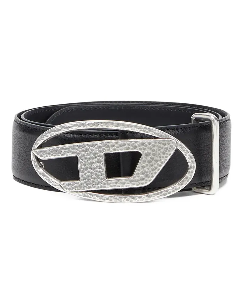 Diesel Gürtel mit Logo-Schnalle - Schwarz Schwarz