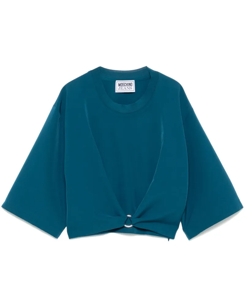 Moschino T-Shirt mit Ringverzierung - Blau Blau