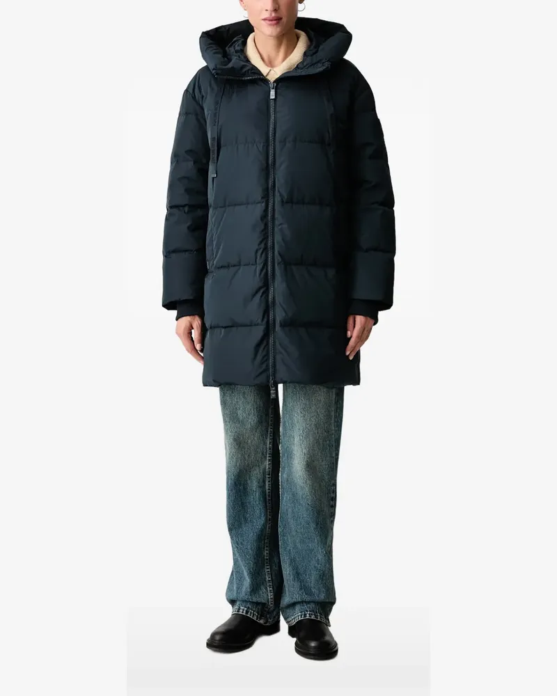 Mos Mosh Nova quilted hooded coat - Blau Blau