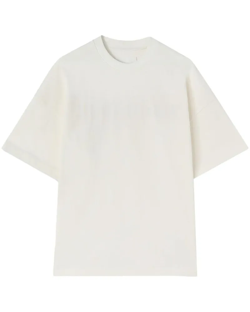 Jil Sander T-Shirt mit Logo-Print - Weiß Weiß
