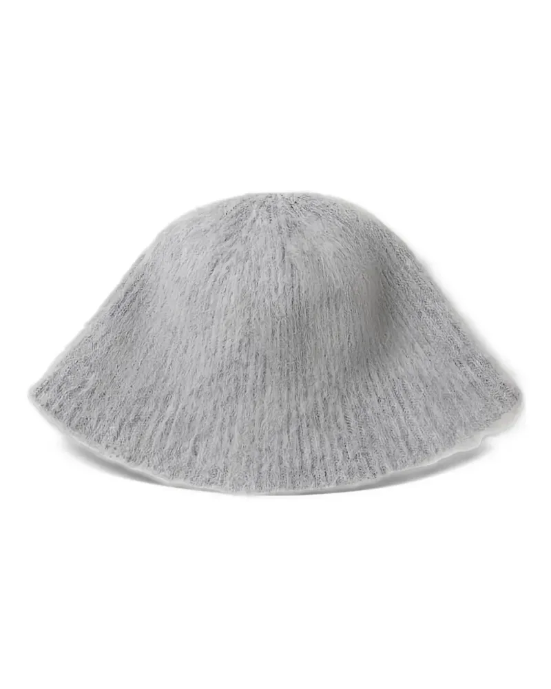 Drykorn Kapsika brushed ribbed-knit beanie hat - Grau Grau