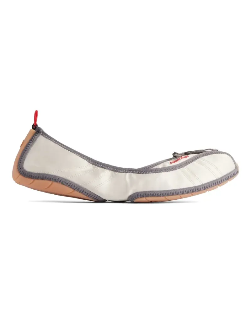 Balenciaga Ballerinas mit Logo-Stickerei - Weiß Weiß