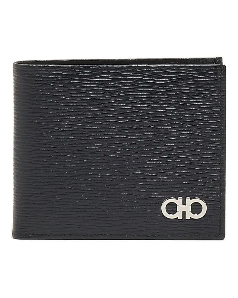 Ferragamo Gancini bifold wallet - Schwarz Schwarz