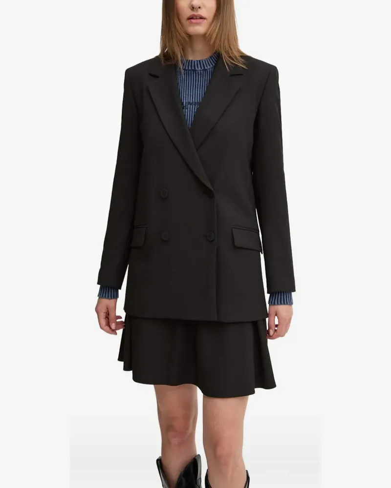 HUGO BOSS double-breasted blazer - Schwarz Schwarz