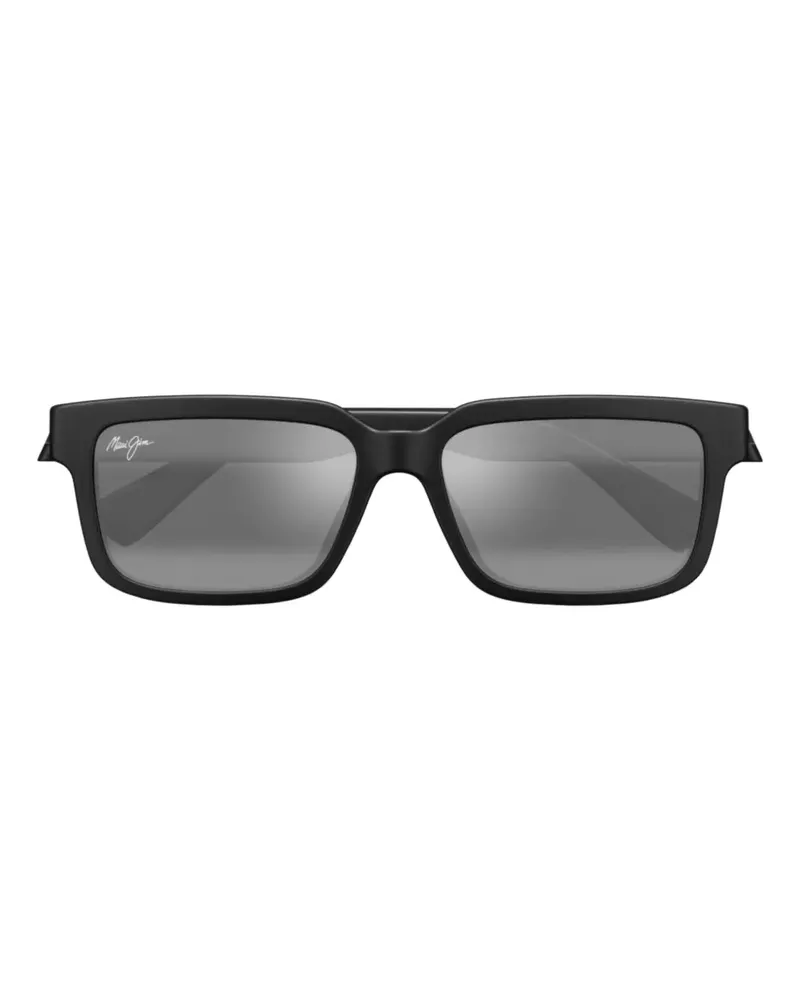 Maui Jim Hiapo Sonnenbrille mit eckigem Gestell - Schwarz Schwarz