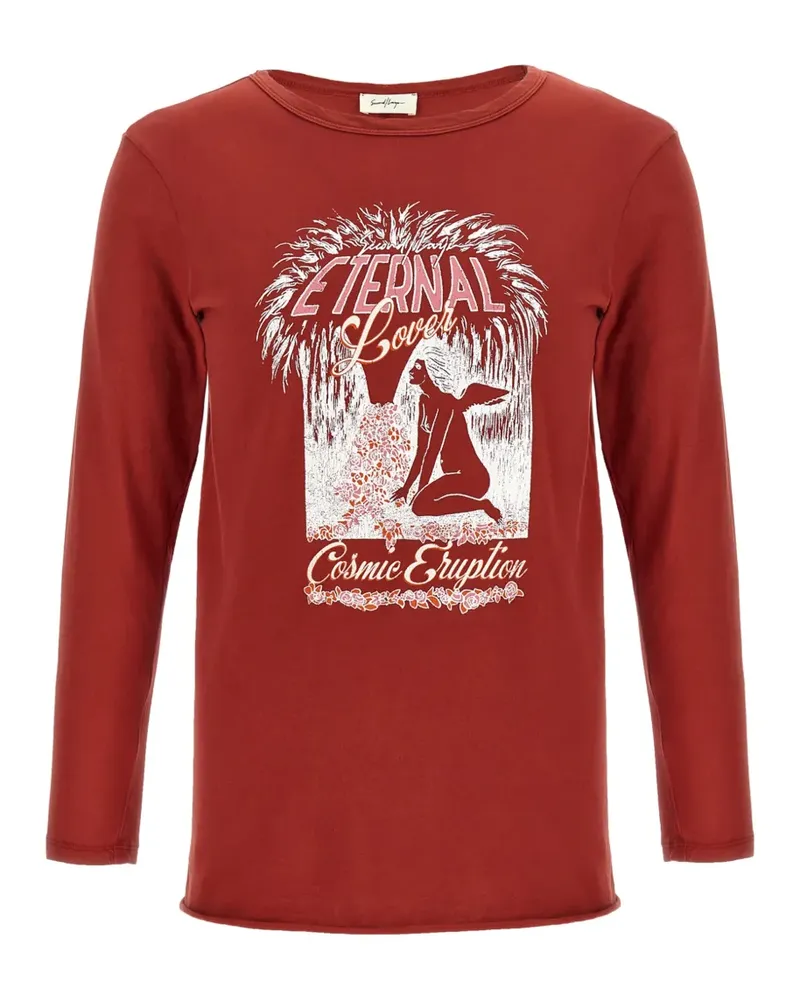 Second/Layer Eternal Lover graphic-print T-shirt - Rot Rot