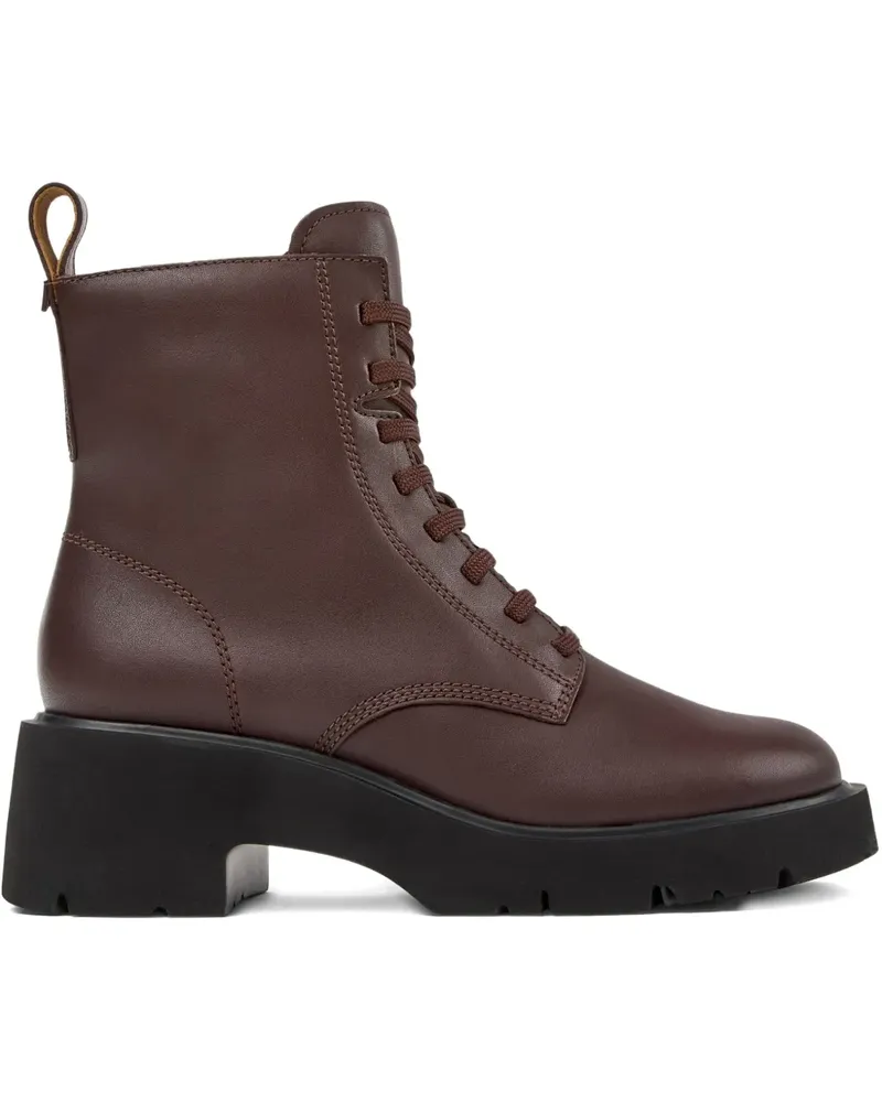 Camper Milah Plateau-Stiefel mit Schnürung 54mm - Braun Braun