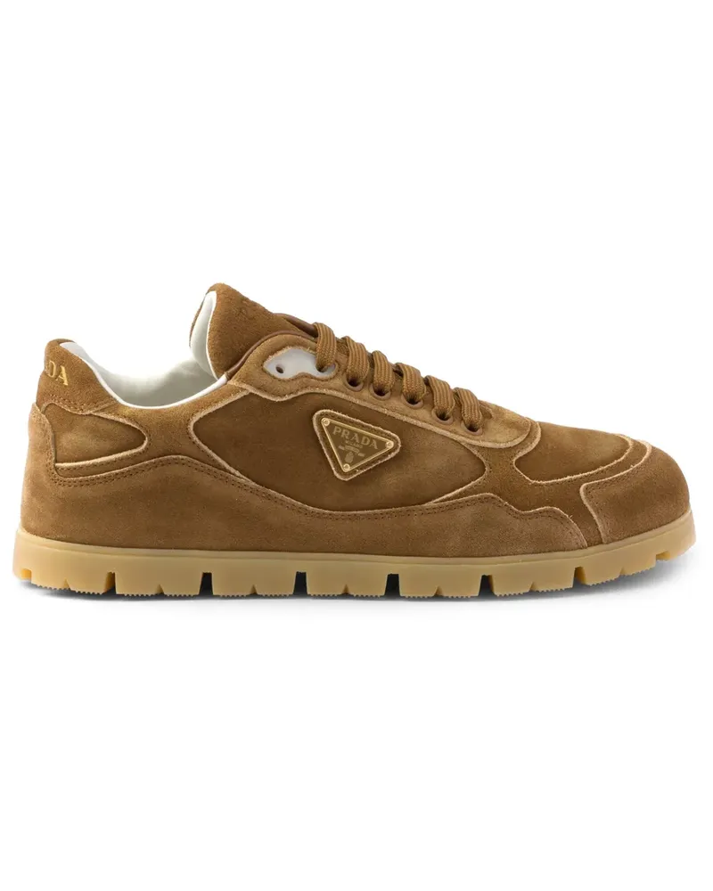 Prada Sneakers aus Wildleder - Braun Braun