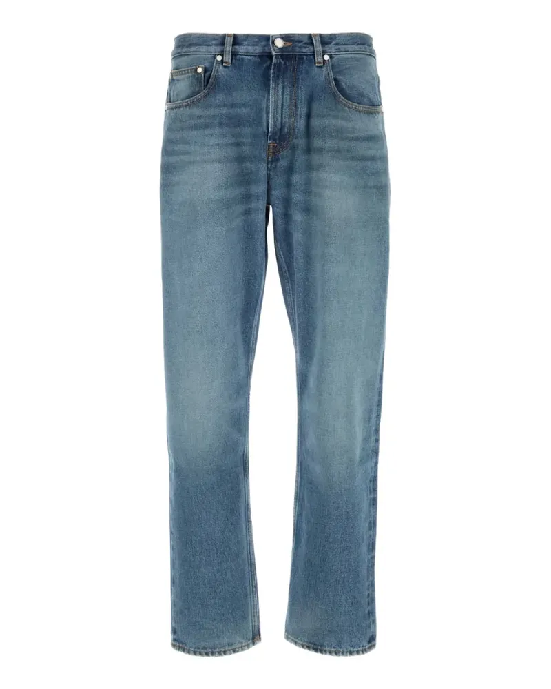 Umit Benan button-fastening jeans - Blau Blau