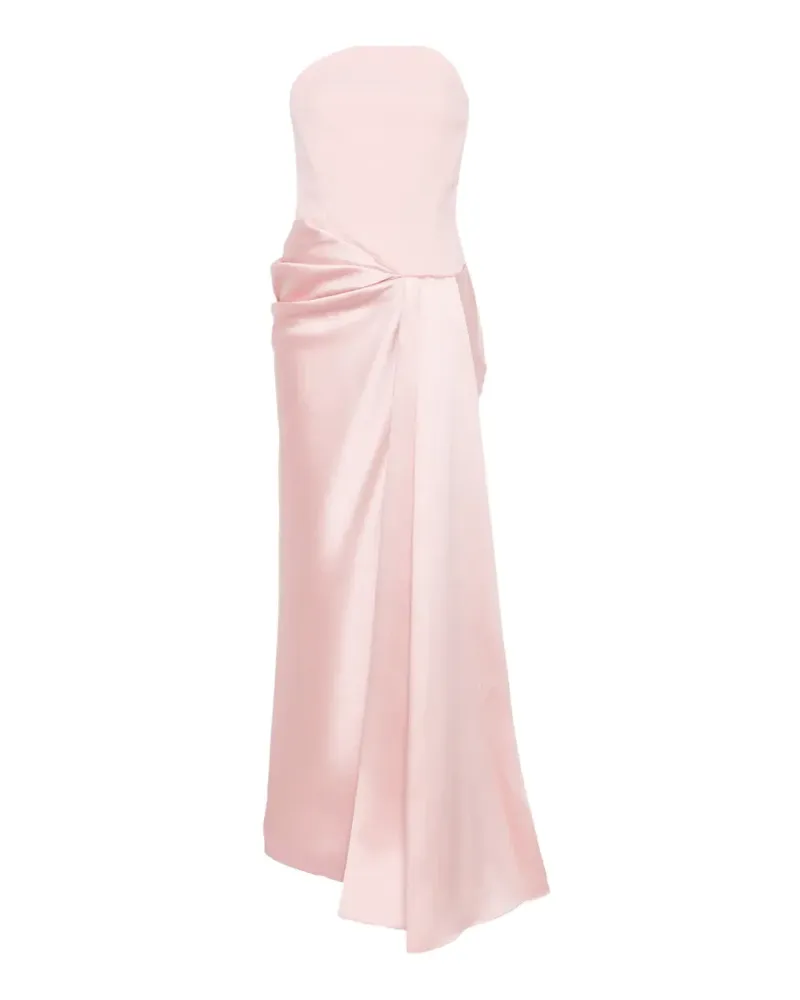 Solace London Drapiertes Seri Maxikleid ohne Träger - Rosa Rosa