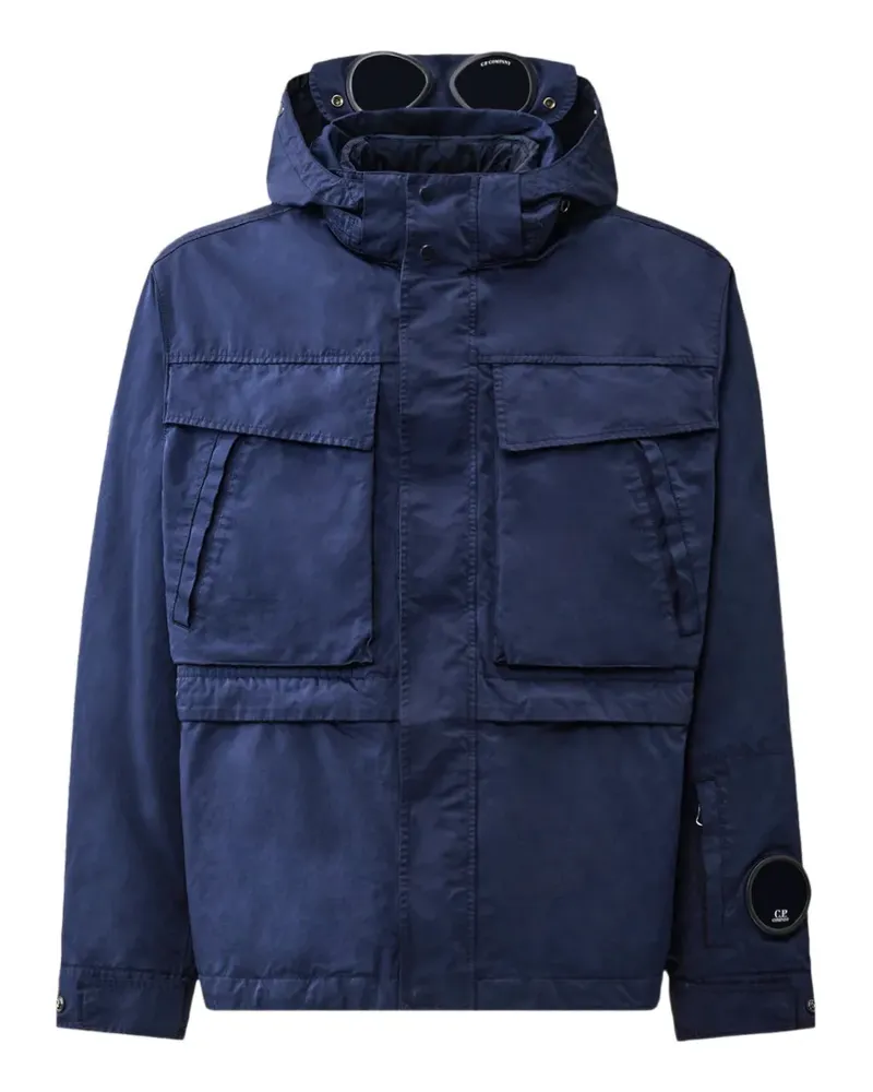 C.P. Company Jacke mit Goggles-Detail - Blau Blau