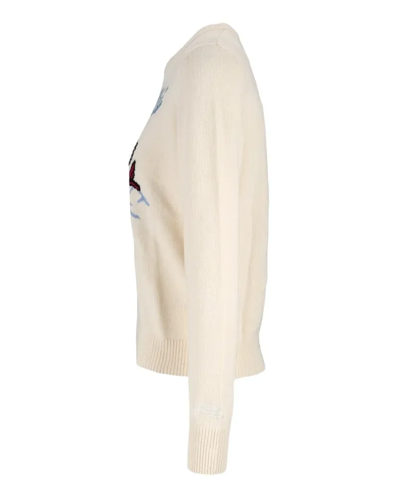 MC2 Saint Barth x Snoopy-intarsia lurex-knit sweater - Nude Nude