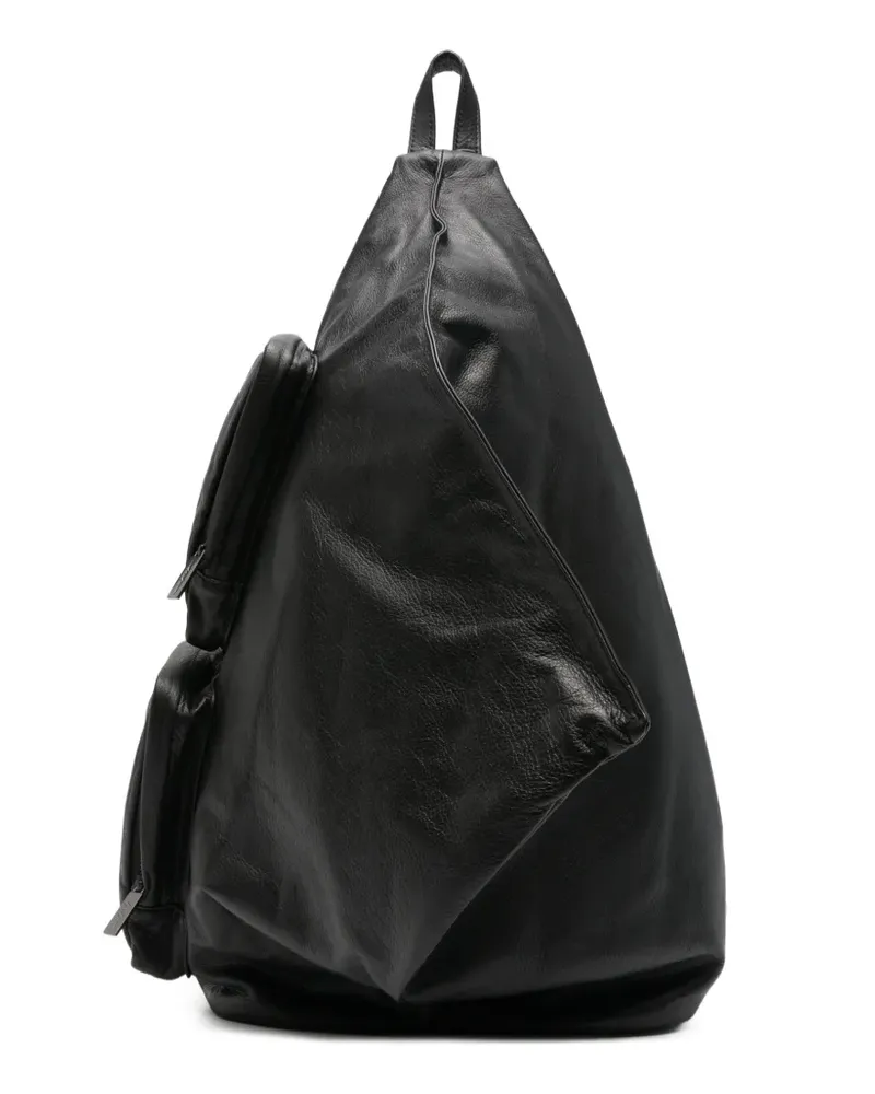 Yohji Yamamoto Asymmetrischer Rucksack - Schwarz Schwarz