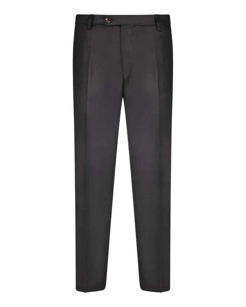 Dell'oglio Hose aus Leinen - Schwarz Schwarz