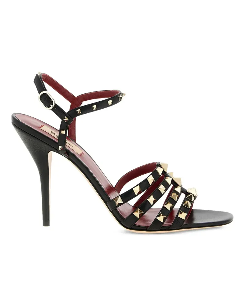 Valentino Garavani Rockstud Sandalen 100mm - Schwarz Schwarz