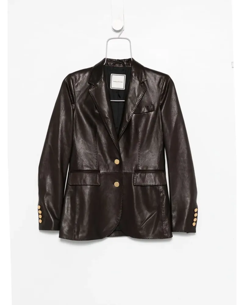 Tagliatore Sophie leather jacket - Braun Braun