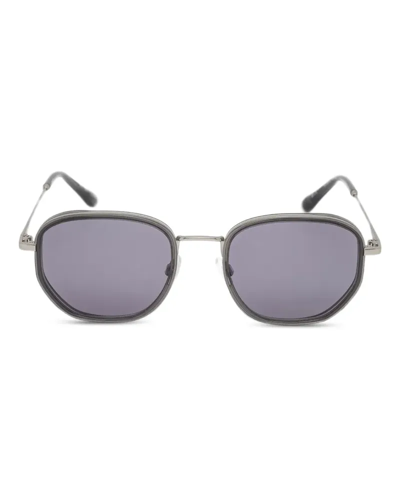 Barbour Sonnenbrille mit geometrischem Gestell - Grau Grau