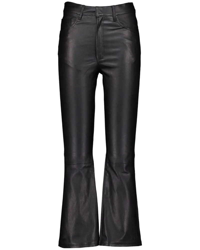 PAULA Hose aus Leder - Schwarz Schwarz