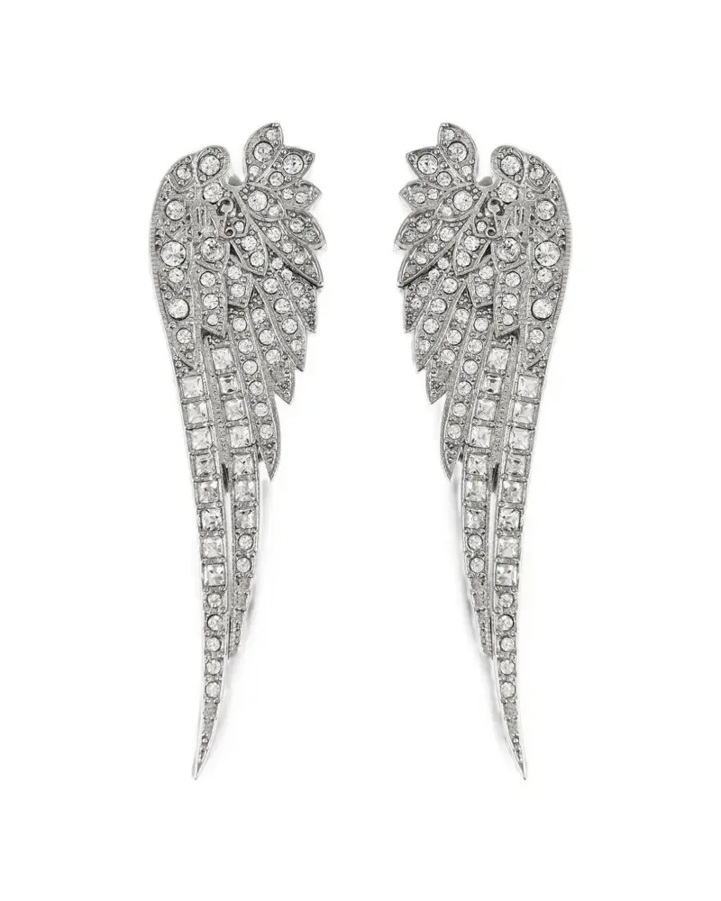 Palm Angels crystal earrings - Silber Silber