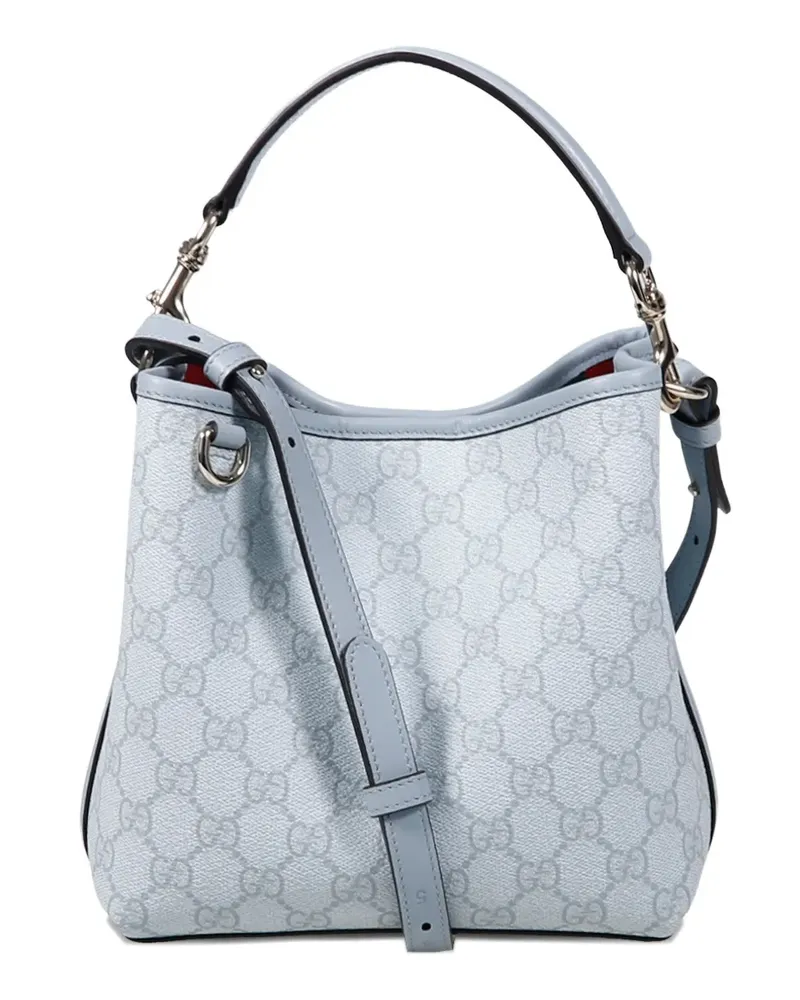 Gucci small monogram top-handle tote bag - Blau Blau