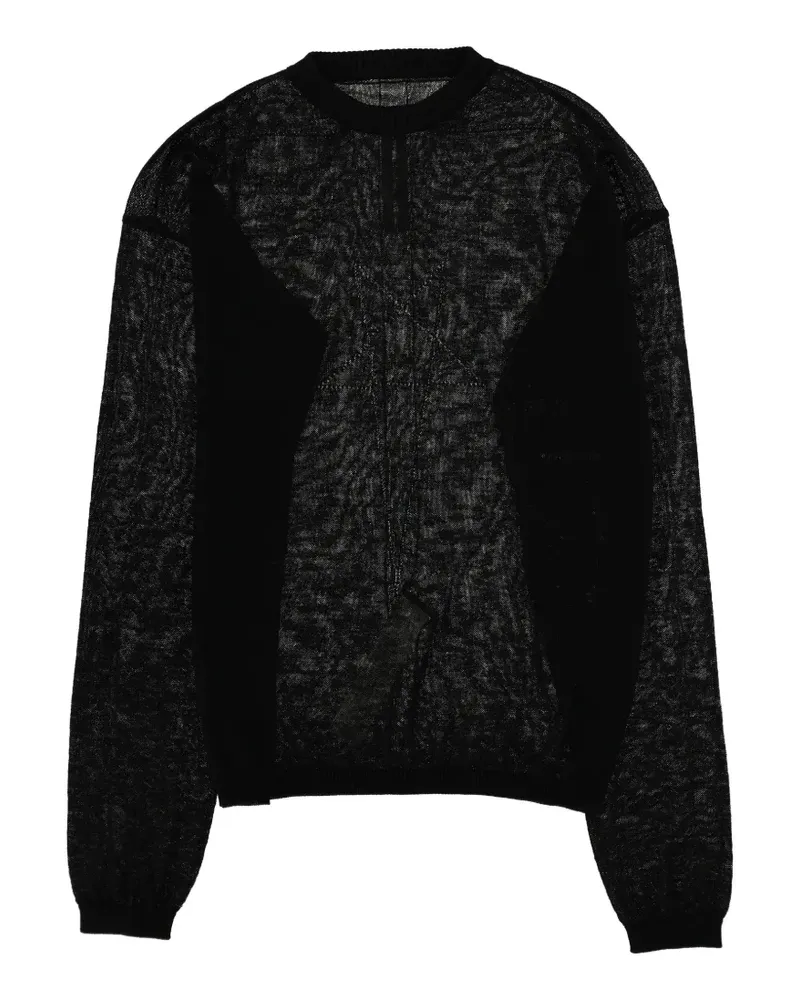 Rick Owens logo-detail top - Schwarz Schwarz