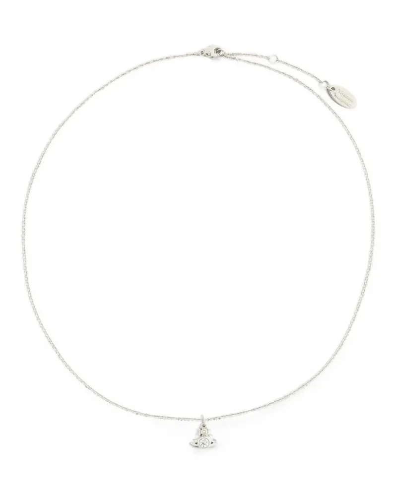 Vivienne Westwood Halskette mit Orb-Anhänger - Silber Silber