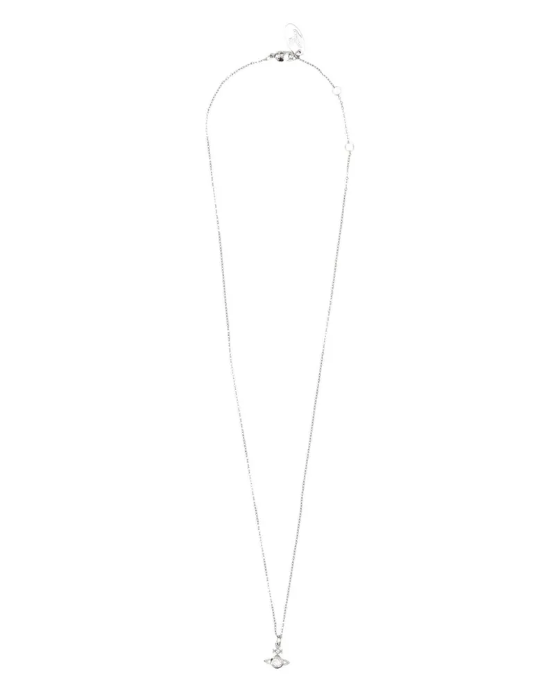 Vivienne Westwood Halskette mit Orb-Anhänger - Silber Silber