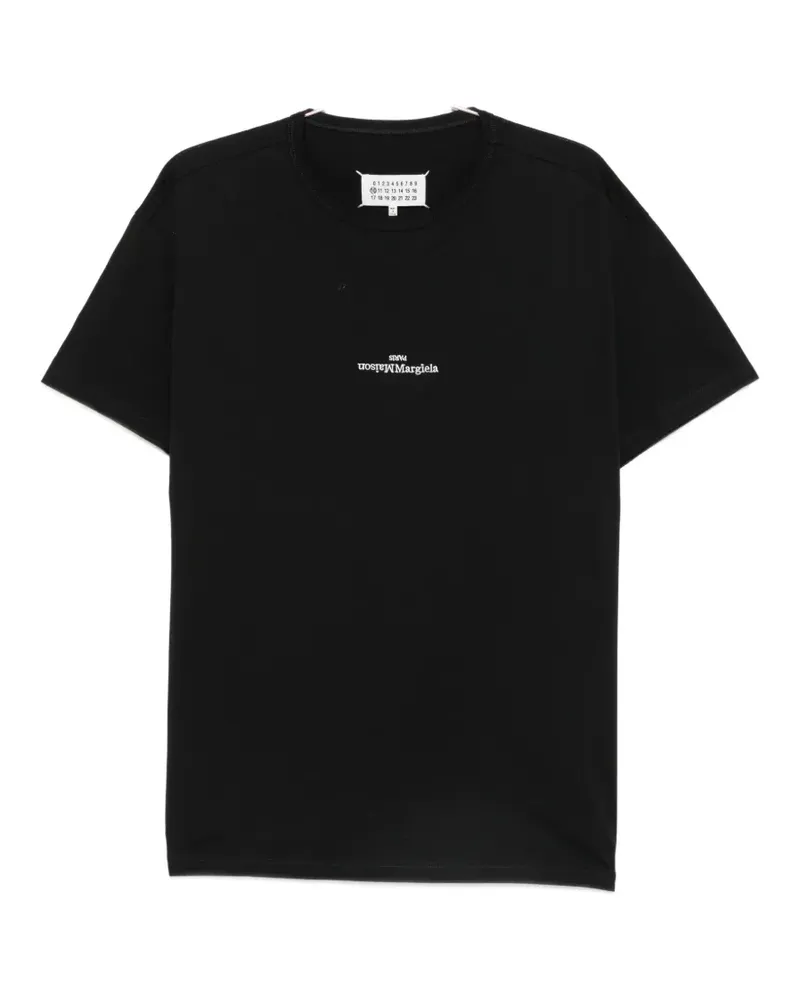 Maison Margiela logo T-shirt - Schwarz Schwarz