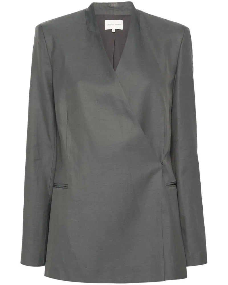 Loulou Studio Einreihiger Lahari Blazer Grau