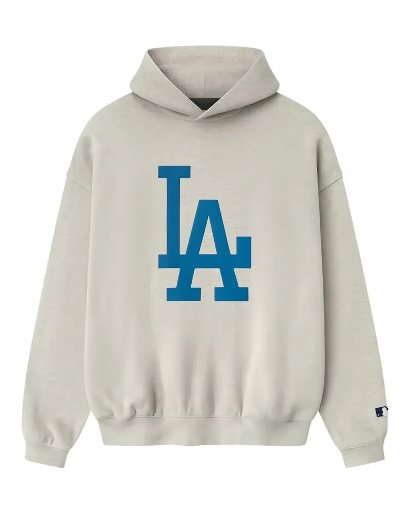 Fear of God logo-print jersey hoodie - Grau Grau