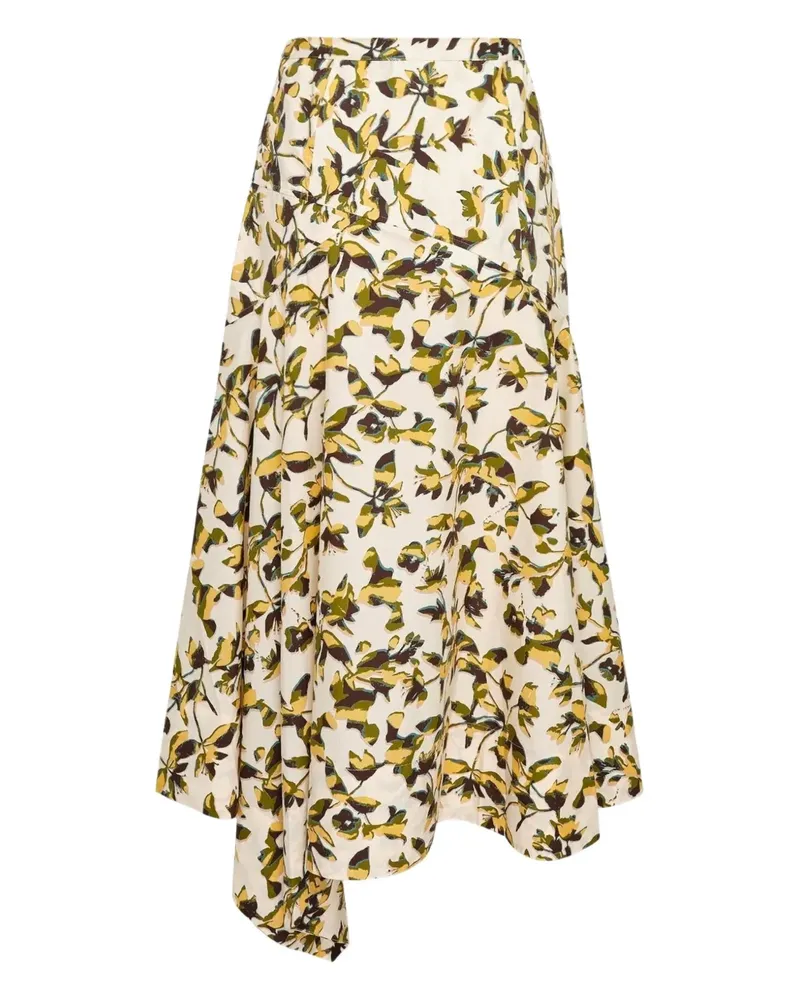 Ulla Johnson Annika high-waist asymmetrical skirt - Nude Nude