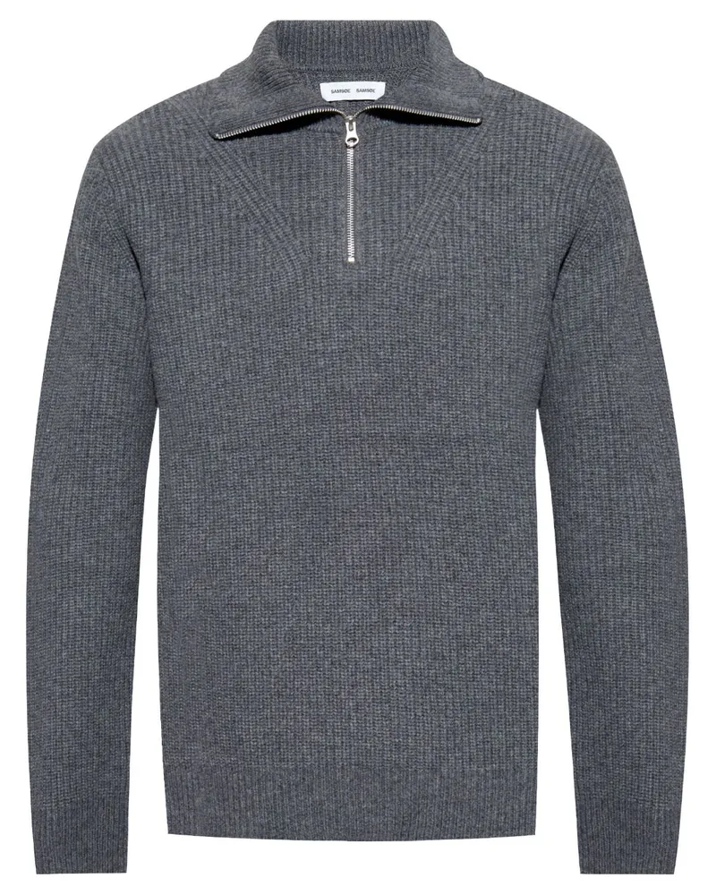 Samsøe & Samsøe Klassischer Pullover - Grau Grau