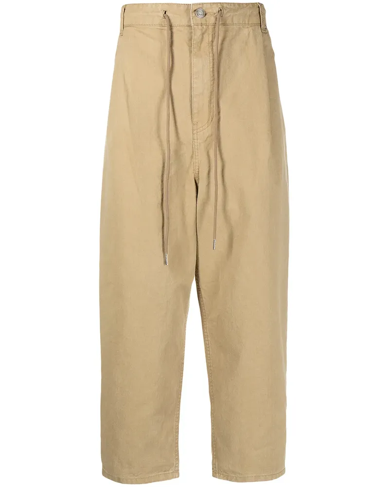 JUUN.J Cropped-Hose im Tapered-Design - Braun Braun