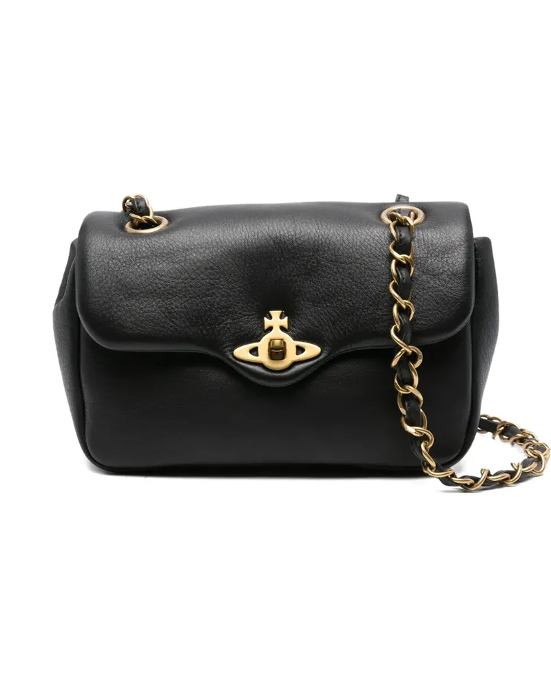 Vivienne Westwood Mittelgroße Anita Schultertasche - Schwarz Schwarz