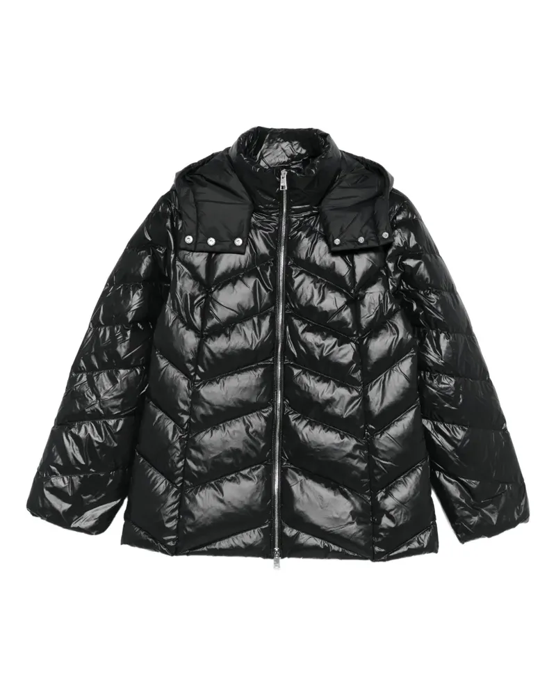 Liu Jo Gesteppte Kapuzenjacke - Schwarz Schwarz