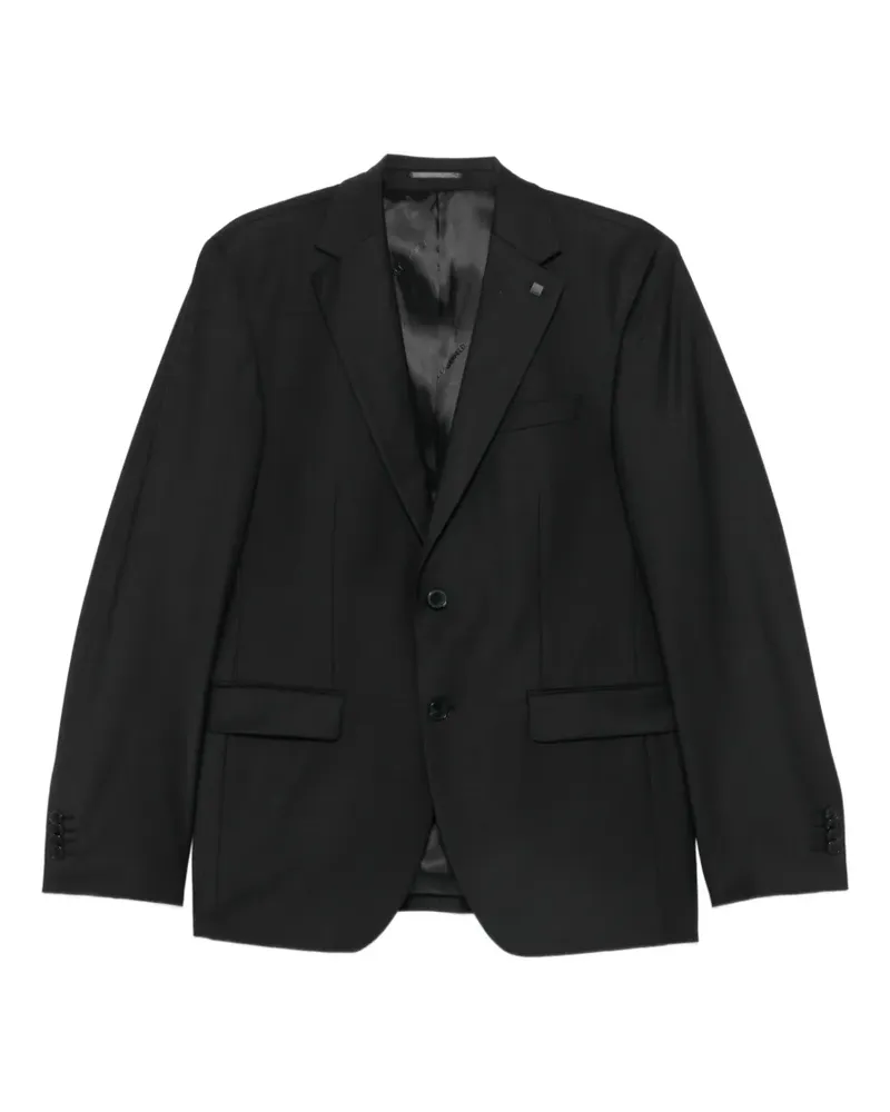 Karl Lagerfeld notched-lapel single-breasted blazer - Schwarz Schwarz