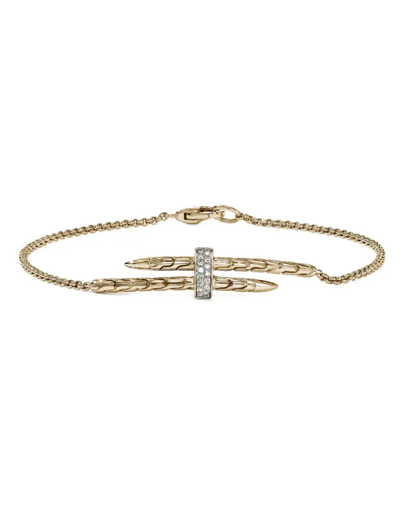 John Hardy 14K yellow gold diamond bracelet Gold