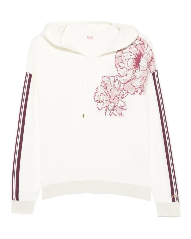 Liu Jo Hoodie mit Intarsien-Print - Nude Nude