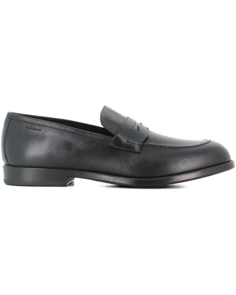 Alexander Hotto Klassische Penny-Loafer - Schwarz Schwarz