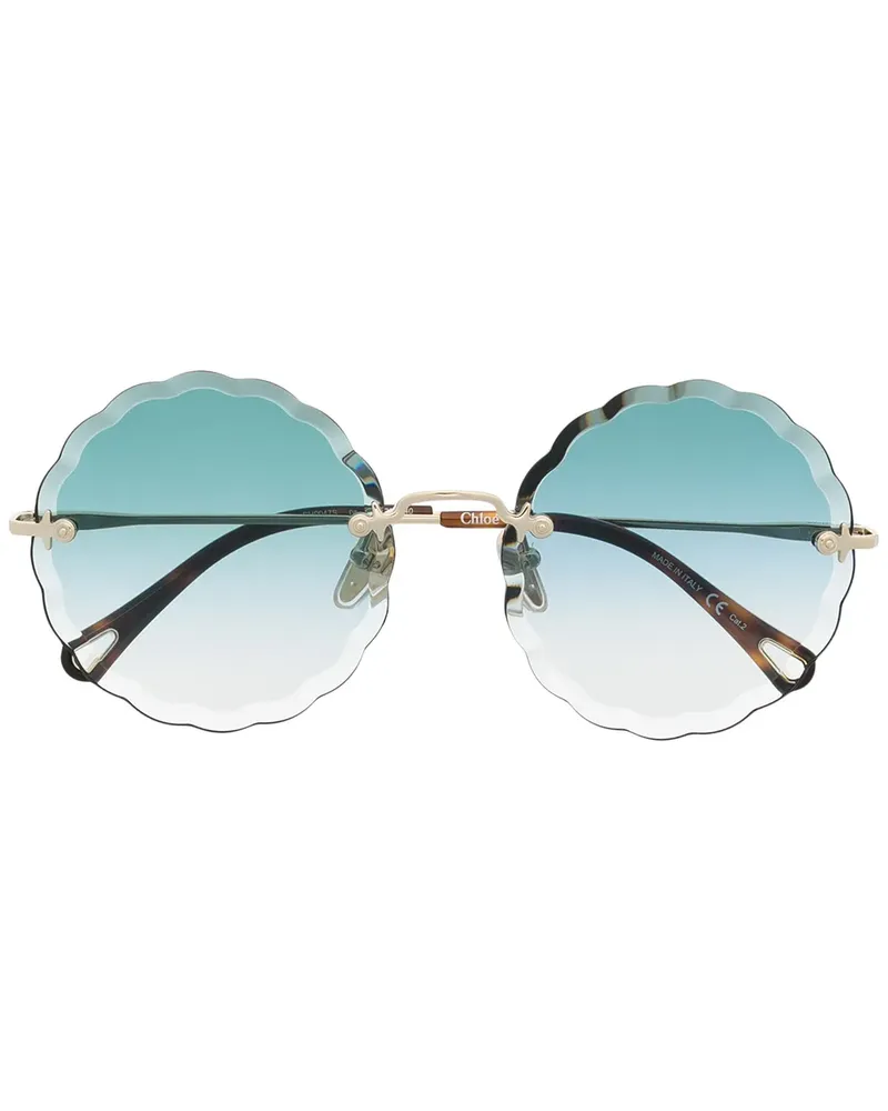 Chloé Runde Rosie Sonnenbrille - Gold Gold