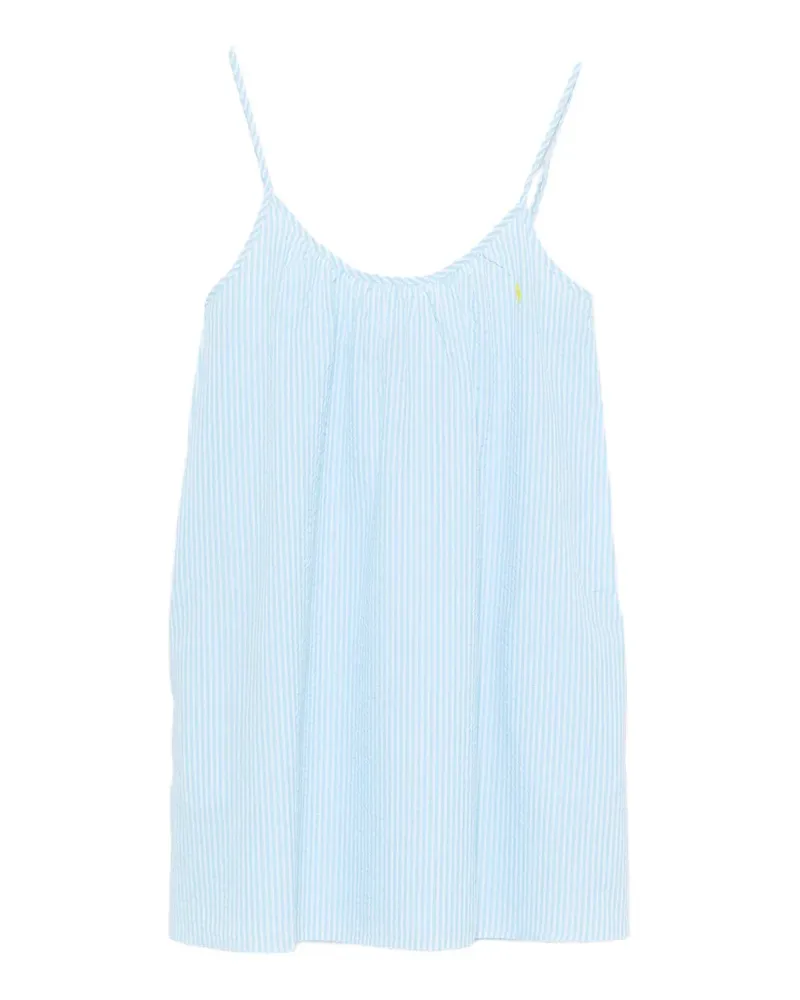 Ralph Lauren Nachthemd aus Seersucker - Blau Blau