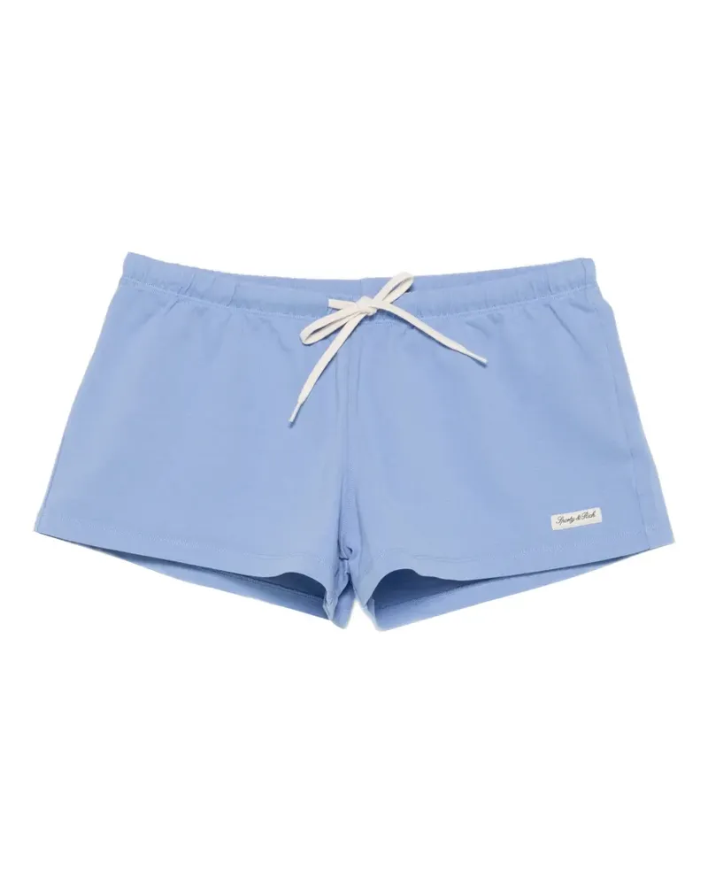 SPORTY & RICH Shorts mit Kordelzug - Blau Blau